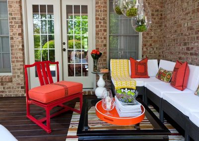 modern colorful porch
