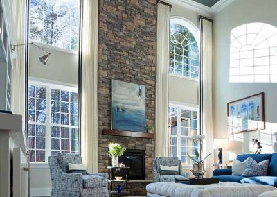 Transitional living room