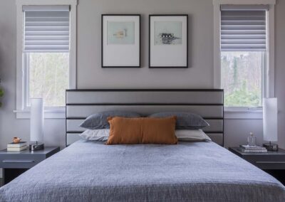 modern master bedroom