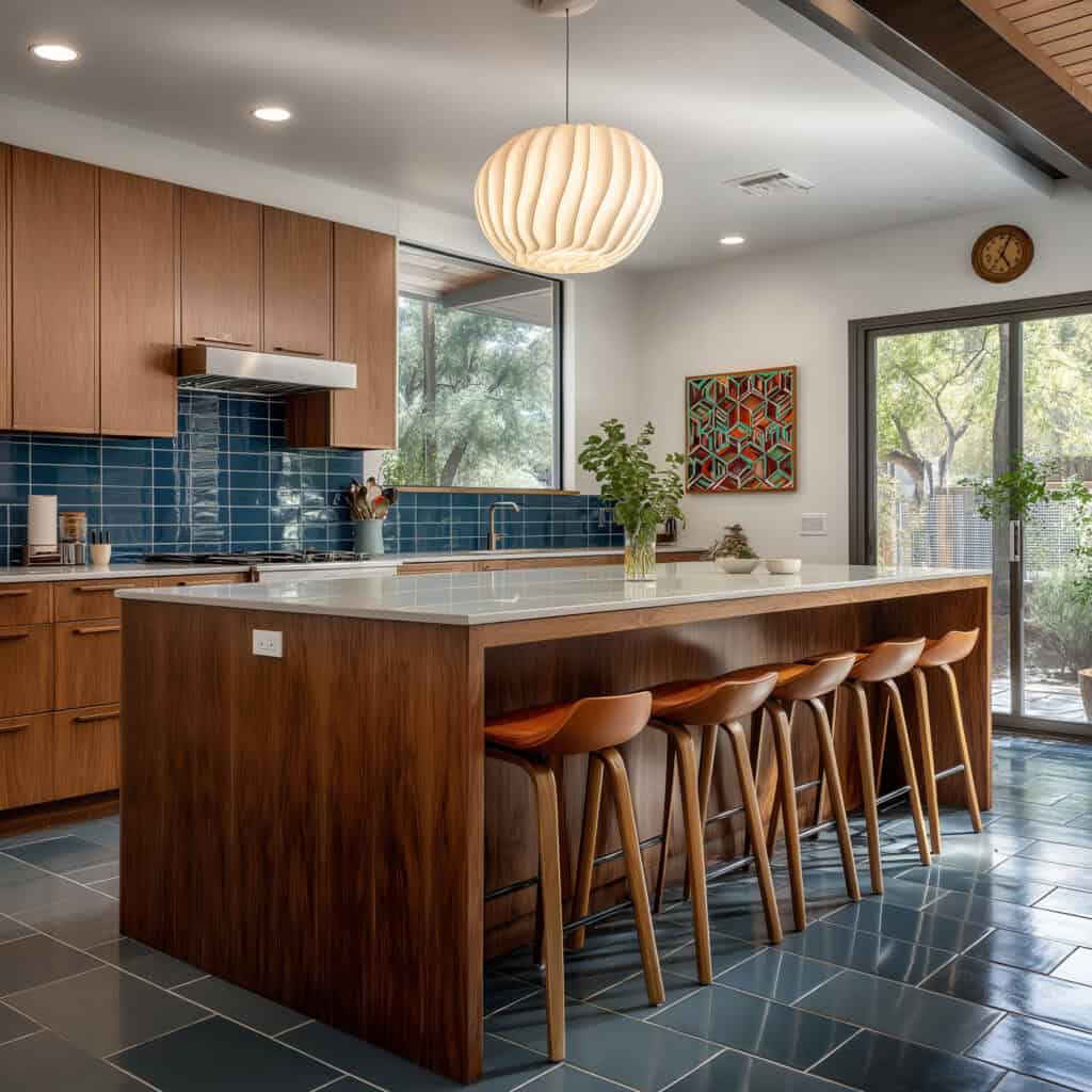 mid-century modern kitchen